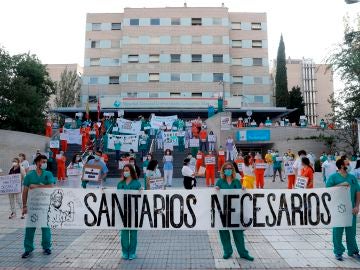 Miembros del personal sanitario del Hospital Gregorio Marañón