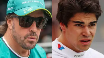 Alonso y Stroll durante el GP de Hungría 2024