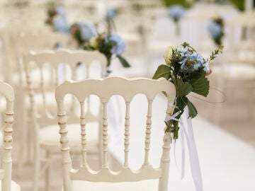 Foto de archivo de un salón de bodas