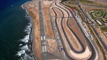 Imagen aérea del circuito de Maspalomas 