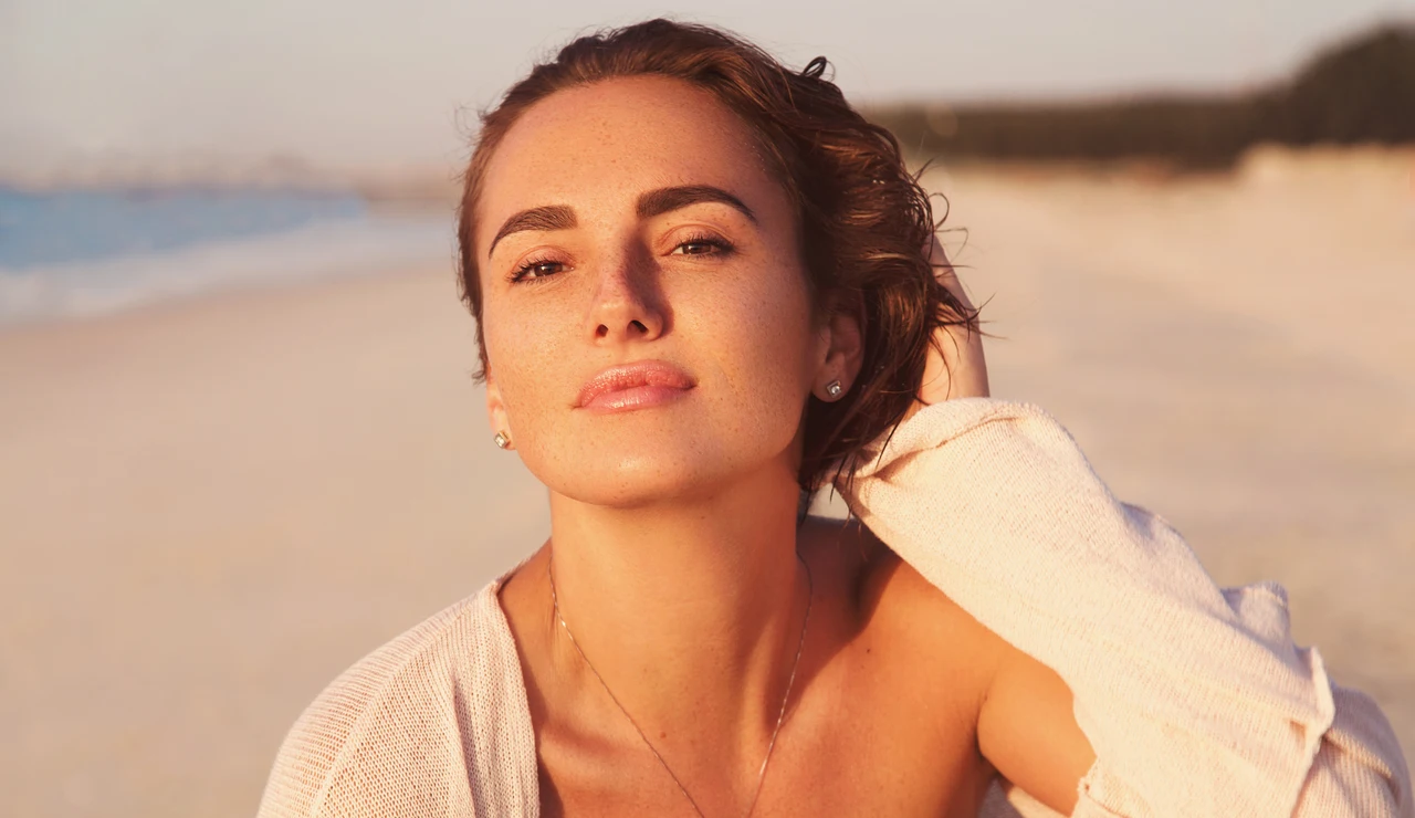 Mujer en la playa