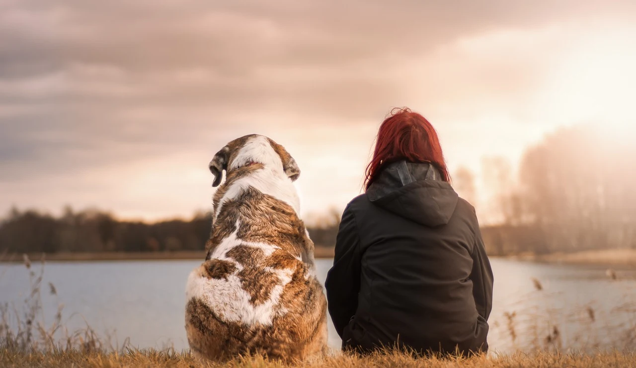 Perro y su dueña